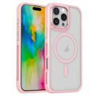 For iPhone 16 Pro Breathable Skin Feel Frosted MagSafe Magnetic Phone Case(Pink) - 1