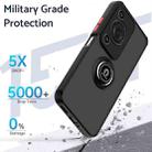 For Huawei Enjoy 70 / nova Y72 Q Shadow 1 Series TPU Hybrid PC Phone Case with Ring(Black+Red) - 2