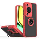 For Huawei Enjoy 70 / nova Y72 Q Shadow 1 Series TPU Hybrid PC Phone Case with Ring(Red) - 1