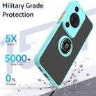 For Huawei Enjoy 70 / nova Y72 Q Shadow 1 Series TPU Hybrid PC Phone Case with Ring(Sky Blue) - 2