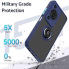 For Huawei Enjoy 70 / nova Y72 Q Shadow 1 Series TPU Hybrid PC Phone Case with Ring(Royal Blue) - 2