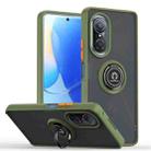 For Huawei nova 9 SE / Honor 50 SE Q Shadow 1 Series TPU + PC Phone Case with Ring(Army Green) - 1