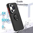 For Huawei Pura 70 Pro / 70 Pro+ Q Shadow 1 Series TPU + PC Phone Case with Ring(Army Green) - 2