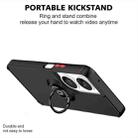 For Huawei nova 12 SE Q Shadow 1 Series TPU + PC Phone Case with Ring(Black+Black) - 3