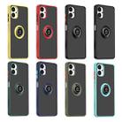 For Samsung Galaxy A06 4G Q Shadow 1 Series TPU Hybrid PC Phone Case with Ring(Black+Black) - 2