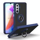 For Samsung Galaxy A36 5G Q Shadow 1 Series TPU Hybrid PC Phone Case with Ring(Royal Blue) - 1