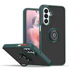 For Samsung Galaxy A17 5G Q Shadow 1 Series TPU + PC Phone Case with Ring(Dark Green) - 1
