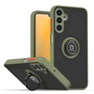 For Samsung Galaxy A15 5G Q Shadow 1 Series TPU + PC Phone Case with Ring(Army Green) - 1