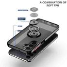 For Samsung Galaxy A24 4G Q Shadow 1 Series TPU + PC Phone Case with Ring(Black+Black) - 2