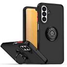 For Samsung Galaxy A26 5G Q Shadow 1 Series TPU + PC Phone Case with Ring(Black+Red) - 1