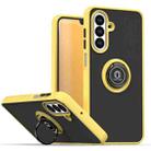 For Samsung Galaxy A26 5G Q Shadow 1 Series TPU + PC Phone Case with Ring(Yellow) - 1