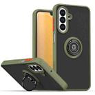 For Samsung Galaxy A26 5G Q Shadow 1 Series TPU + PC Phone Case with Ring(Army Green) - 1