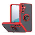 For Samsung Galaxy A54 5G Q Shadow 1 Series TPU + PC Phone Case with Ring(Red) - 1