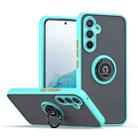 For Samsung Galaxy A54 5G Q Shadow 1 Series TPU + PC Phone Case with Ring(Sky Blue) - 1