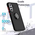 For Samsung Galaxy A56 5G Q Shadow 1 Series TPU + PC Phone Case with Ring(Army Green) - 2