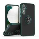 For Samsung Galaxy A55 5G Q Shadow 1 Series TPU + PC Phone Case with Ring(Dark Green) - 1