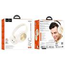 hoco W54 BT5.4 Active Noise Reduction Bluetooth Gaming Headset(Beige) - 2