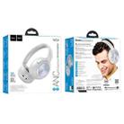 hoco W54 BT5.4 Active Noise Reduction Bluetooth Gaming Headset(Grey) - 2