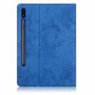 For Samsung Galaxy Tab S8 / Galaxy Tab S7 T870/T875 TPU Front Support Horizontal Flip Leather Case with Holder & Pen Slot & Sleep / Wake-up Function(Dark Blue) - 3