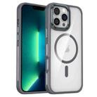 For iPhone 13 Pro Max Breathable Skin Feel Transparent MagSafe Magnetic Phone Case(Grey) - 1