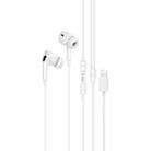 hoco M111 Pro 8 Pin In-Ear Call / Gaming Wired Earphone, Cable Length: 1.2m(White) - 1