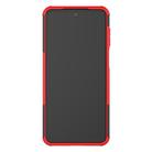 For Xiaomi Redmi Note 9S / 9 Pro / 9 Pro Max Tire Texture Shockproof TPU + PC Protective Case with Holder(Red) - 3