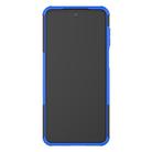 For Xiaomi Redmi Note 9S / 9 Pro / 9 Pro Max Tire Texture Shockproof TPU + PC Protective Case with Holder(Blue) - 3