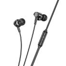 hoco M112 3.5mm Plug In-Ear Call / Gaming Wired Earphone, Cable Length: 1.2m(Black) - 2