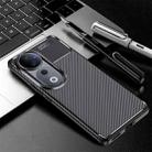 For vivo S19 Pro Carbon Fiber Texture Shockproof TPU Phone Case(Black) - 1