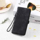 For iPhone 16 Skin Feel Totem Embossed Leather Phone Case(Black) - 2