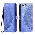 For iPhone 7 / 8 / SE 2022 Skin Feel Totem Embossed Leather Phone Case(Purple) - 3