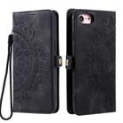 For iPhone 16e Skin Feel Totem Embossed Leather Phone Case(Black) - 2