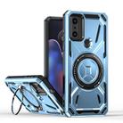 For Motorola G Pure / Moto G Play 2023 Armor II Series MagSafe Magnetic Holder Phone Case(Light Blue) - 1
