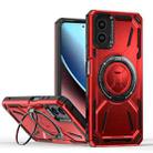 For Motorola Moto G 5G 2024 Armor II Series MagSafe Magnetic Holder Phone Case(Red) - 1