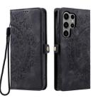 For Samsung Galaxy S24 Ultra 5G Skin Feel Totem Embossed Leather Phone Case(Black) - 2