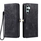 For Samsung Galaxy S24 5G Skin Feel Totem Embossed Leather Phone Case(Black) - 2