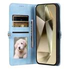 For Samsung Galaxy S23 Ultra 5G Skin Feel Totem Embossed Leather Phone Case(Blue) - 3
