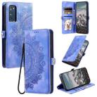 For Samsung Galaxy S20 FE Skin Feel Totem Embossed Leather Phone Case(Purple) - 1