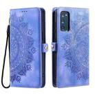 For Samsung Galaxy S20 FE Skin Feel Totem Embossed Leather Phone Case(Purple) - 2