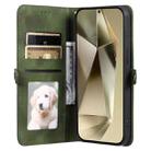 For Samsung Galaxy S25+ 5G Skin Feel Totem Embossed Leather Phone Case(Deep Green) - 3