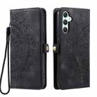 For Samsung Galaxy S25+ 5G Skin Feel Totem Embossed Leather Phone Case(Black) - 2