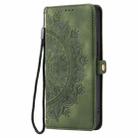 For Samsung Galaxy S25 FE 5G Skin Feel Totem Embossed Leather Phone Case(Deep Green) - 2