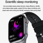ET585 2.04 inch Steel Strap IP68 Waterproof Smart Watch, Support ECG / Blood Composition Measurement(Black) - 3