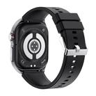 ET585 2.04 inch Silicone Strap IP68 Waterproof Smart Watch, Support ECG / Blood Composition Measurement(Black) - 3