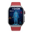 ET585 2.04 inch Silicone Strap IP68 Waterproof Smart Watch, Support ECG / Blood Composition Measurement(Red) - 2