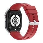 ET585 2.04 inch Silicone Strap IP68 Waterproof Smart Watch, Support ECG / Blood Composition Measurement(Red) - 3