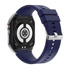 ET585 2.04 inch Silicone Strap IP68 Waterproof Smart Watch, Support ECG / Blood Composition Measurement(Blue) - 3