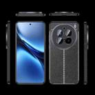 For vivo X200 Litchi Texture Shockproof TPU Phone Case(Black) - 2