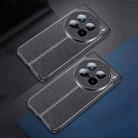 For vivo X200 Litchi Texture Shockproof TPU Phone Case(Black) - 3