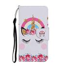 For OPPO A92 Colored Drawing Pattern Horizontal Flip Leather Case with Holder & Card Slots & Wallet(Unicorn) - 2